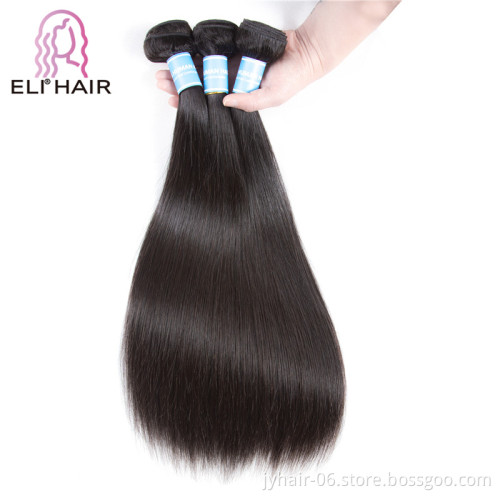 Nice feeling and soft super quality natural color virgin brazilian hair bundles